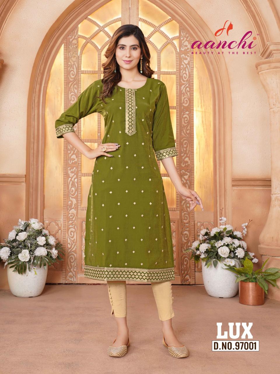 Aanchi Lux catalog buy pakistani kurtis online india