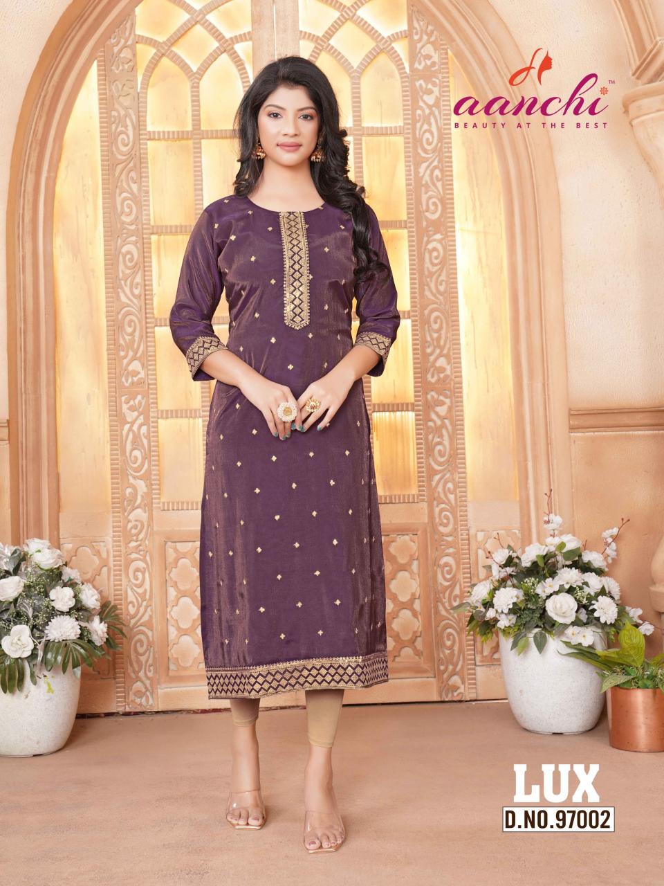 Aanchi Lux catalog buy pakistani kurtis online india