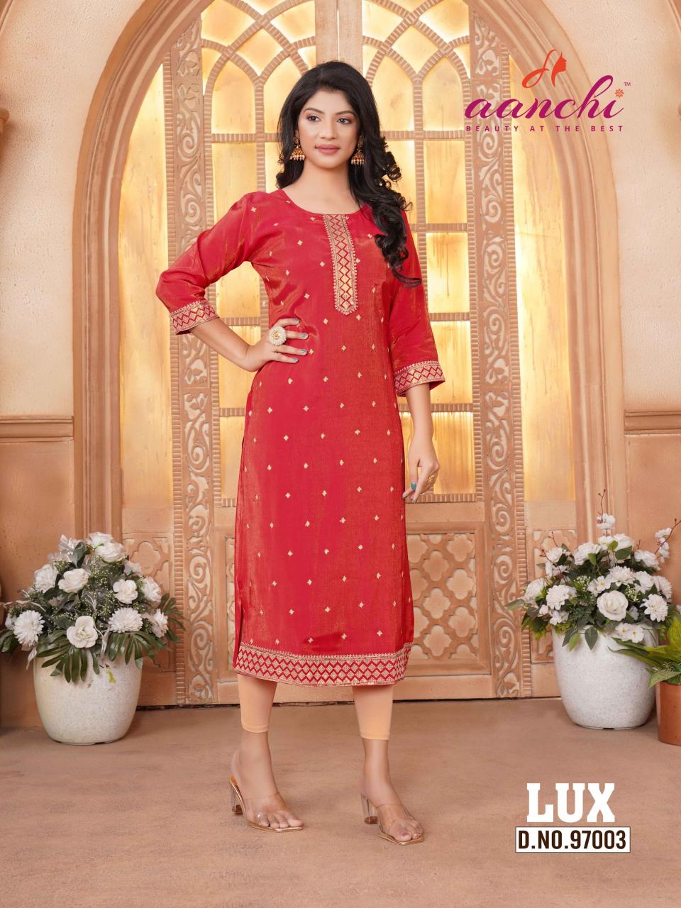 Aanchi Lux catalog buy pakistani kurtis online india