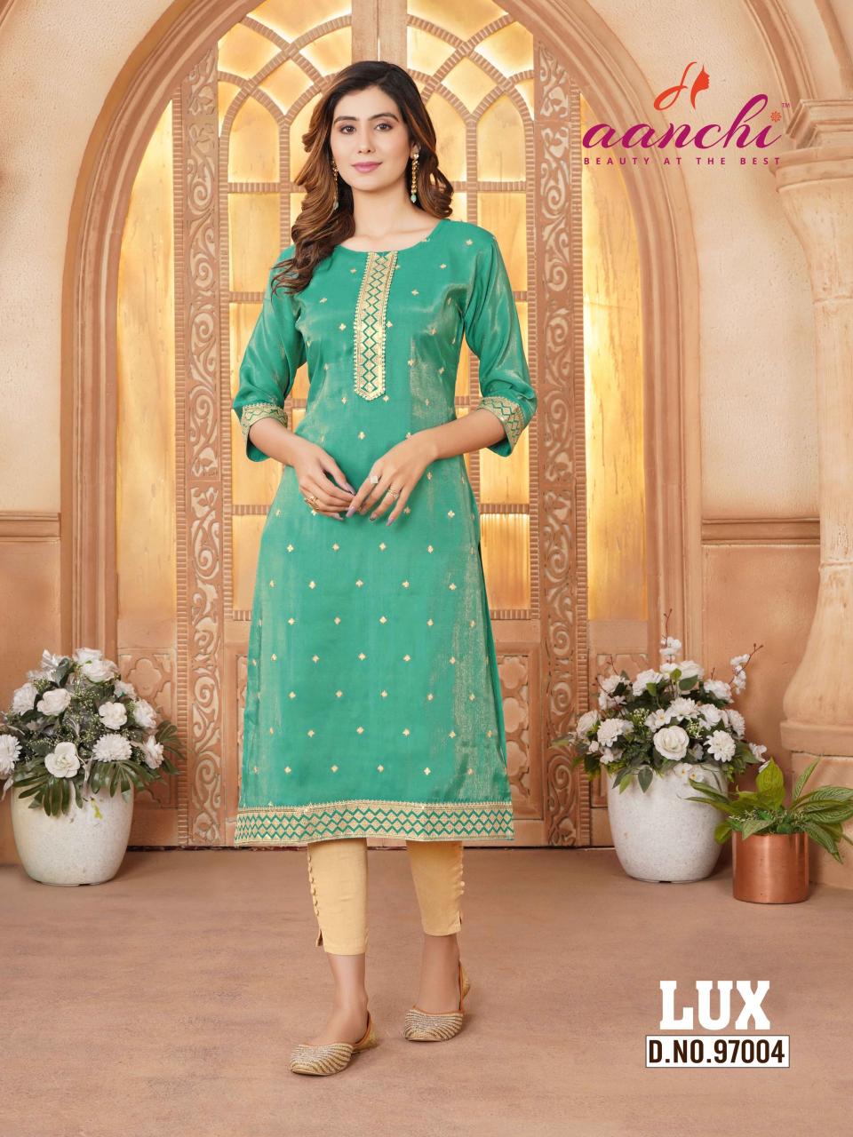 Aanchi Lux catalog buy pakistani kurtis online india