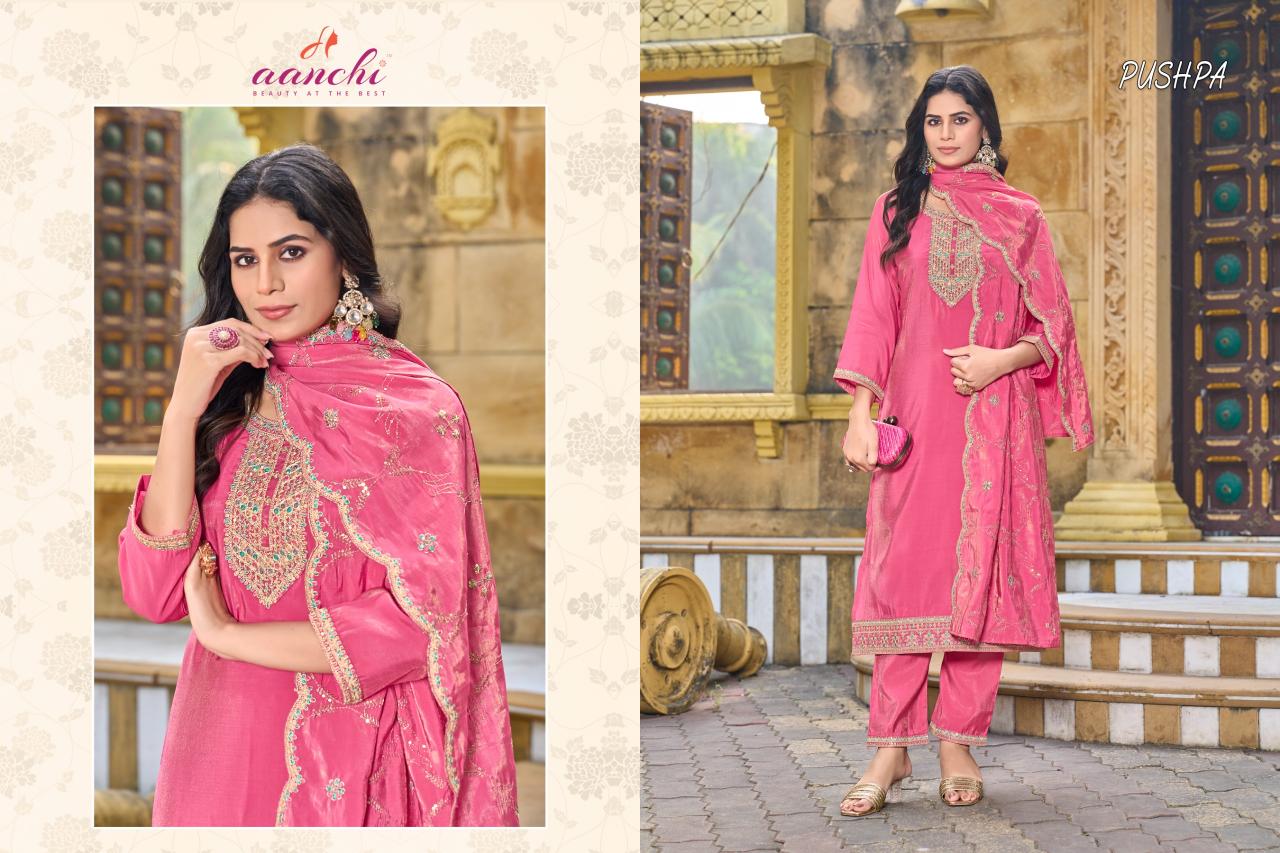 Aanchi Pushpa catalog selfie kurti india