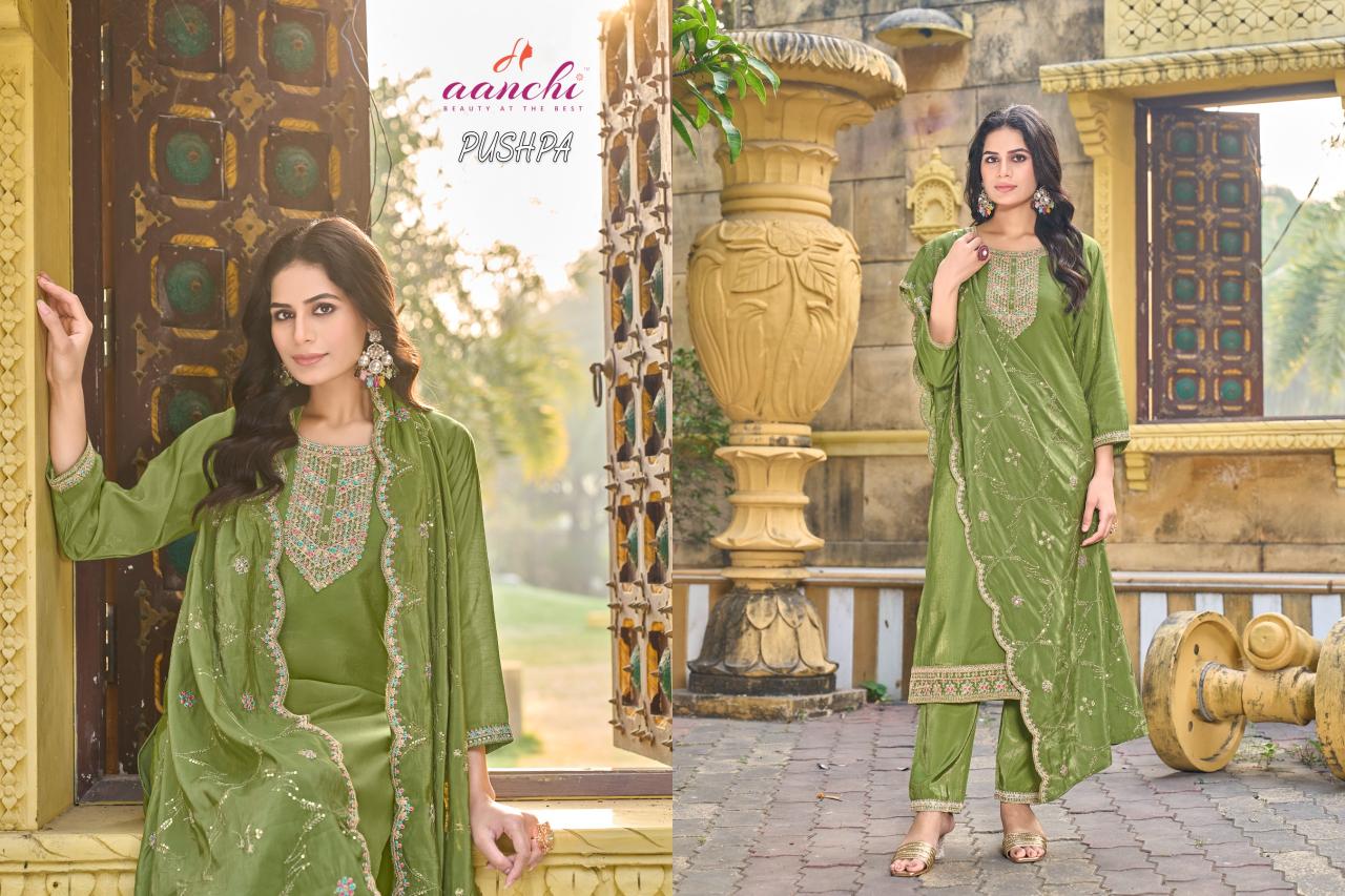 Aanchi Pushpa catalog selfie kurti india