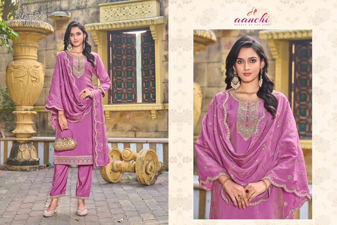 Aanchi Pushpa catalog selfie kurti india