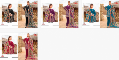 Aasha 1154 A To D Catalog Cotton Dupatta black salwar suit design pakistani