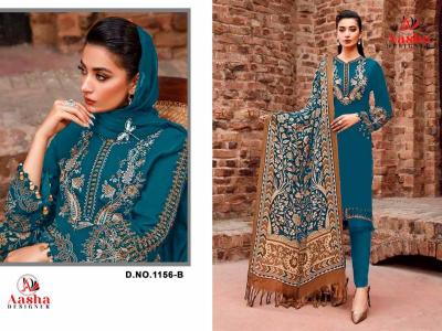 Aasha 1156 Chiffon Dupatta Catalog pakistani party wear suits online in india