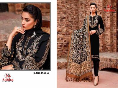 Aasha 1156 Chiffon Dupatta Catalog pakistani party wear suits online in india