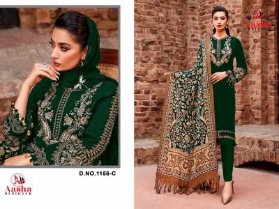 Aasha 1156 Cotton Dupatta Catalog pakistani pattern suits online