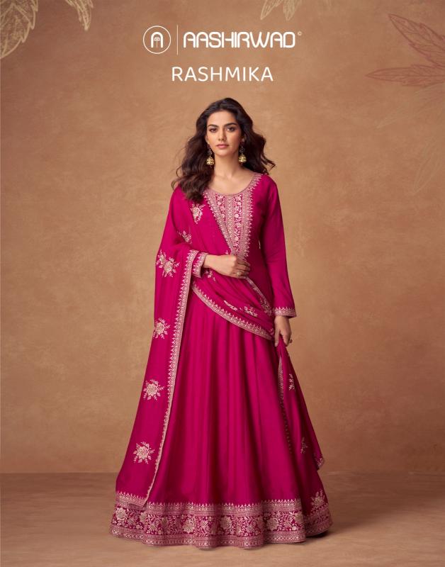 Aashirwad Rashmika catalog wholesale designer salwar kameez in surat