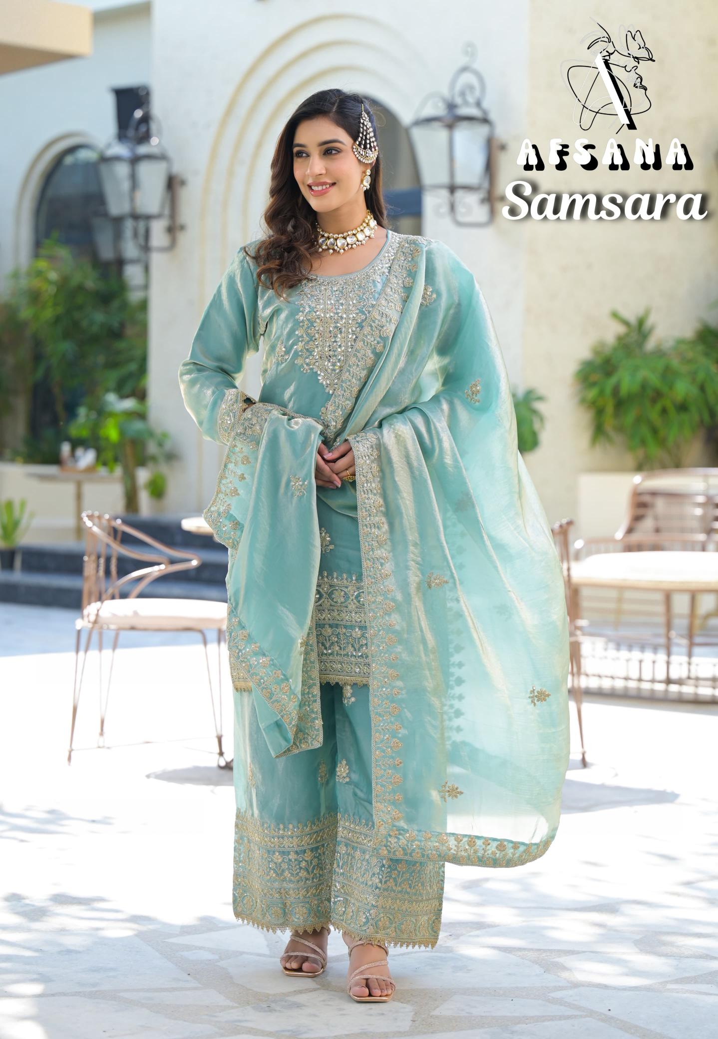 Afsana Samsara catalog original pakistani suits wholesaler in delhi