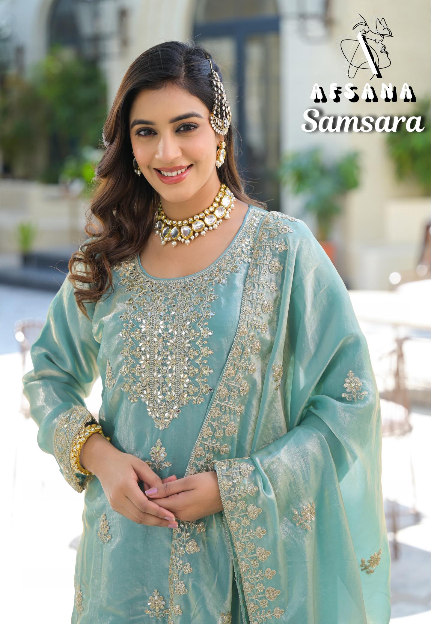 Afsana Samsara catalog original pakistani suits wholesaler in delhi