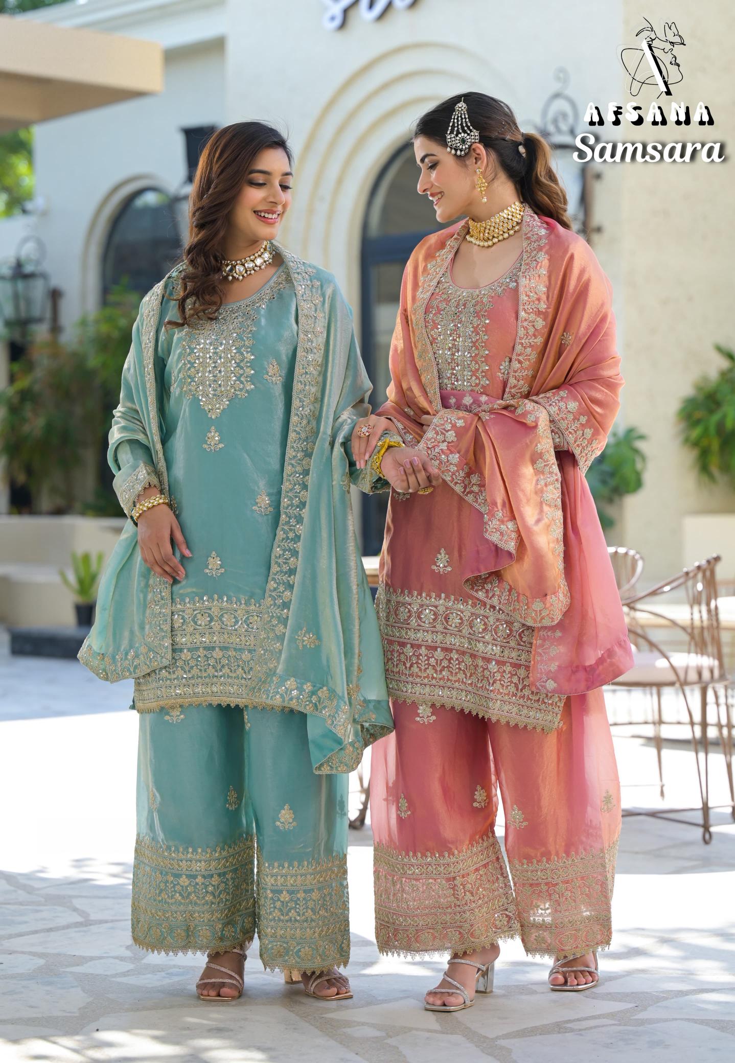 Afsana Samsara catalog original pakistani suits wholesaler in delhi
