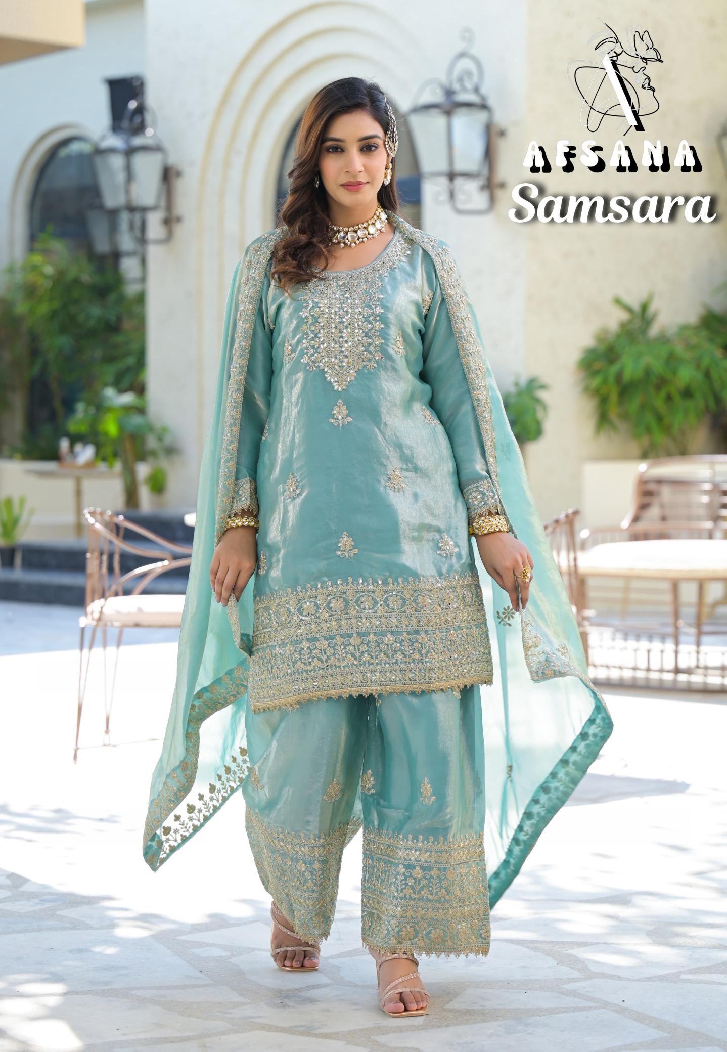 Afsana Samsara catalog original pakistani suits wholesaler in delhi
