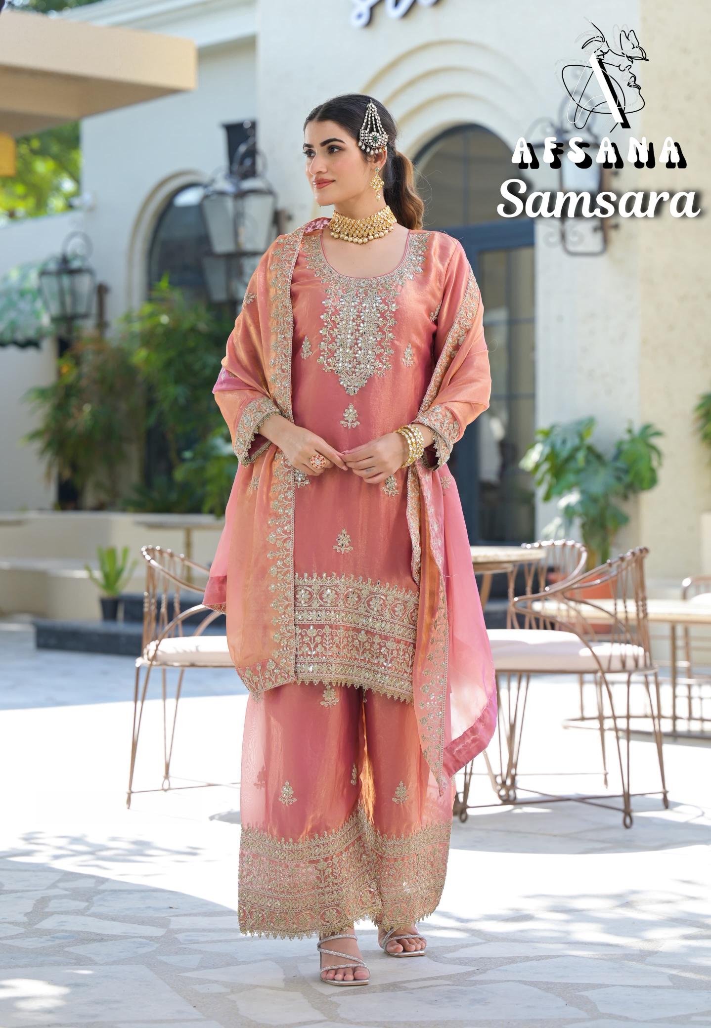 Afsana Samsara catalog original pakistani suits wholesaler in delhi