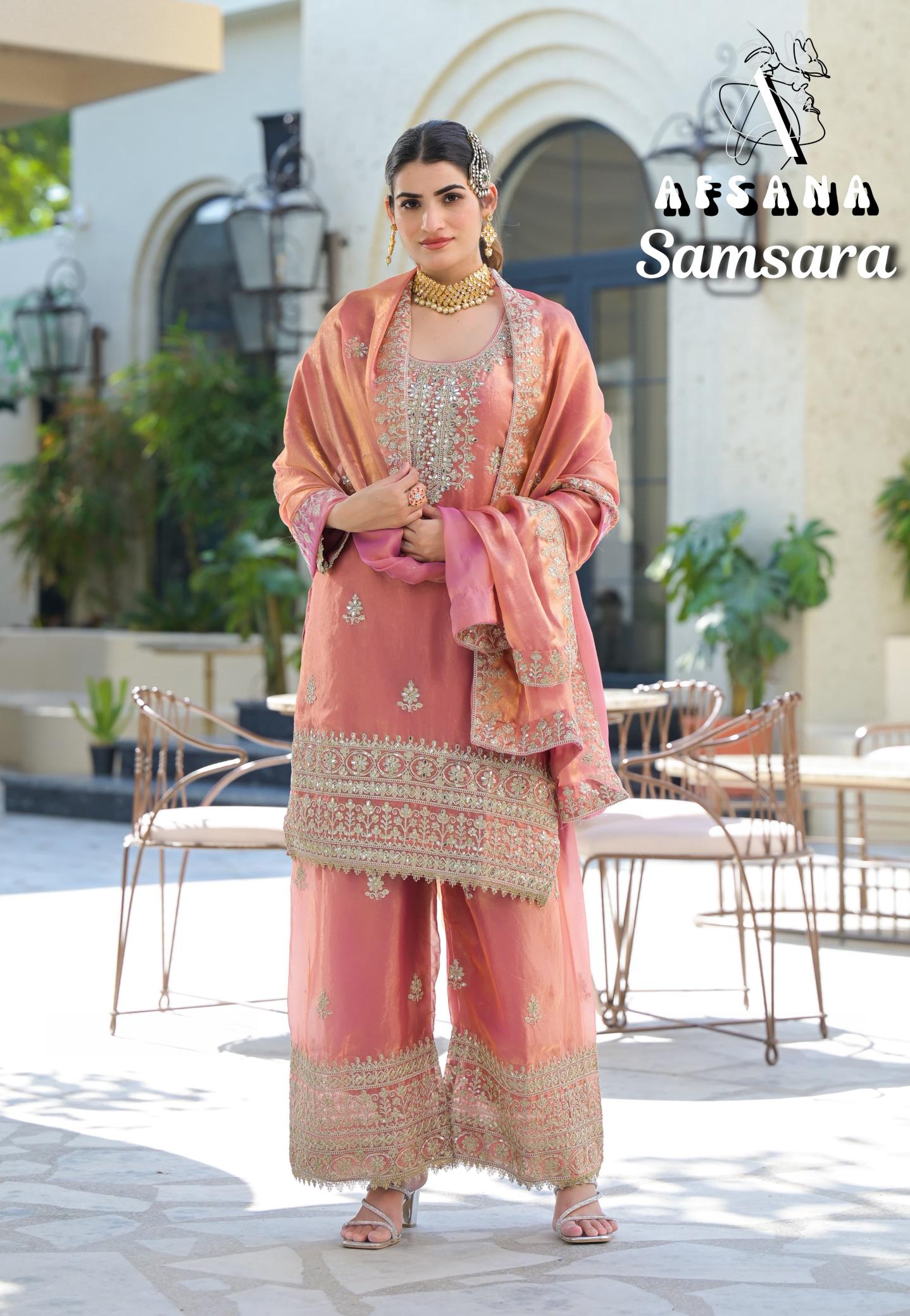 Afsana Samsara catalog original pakistani suits wholesaler in delhi