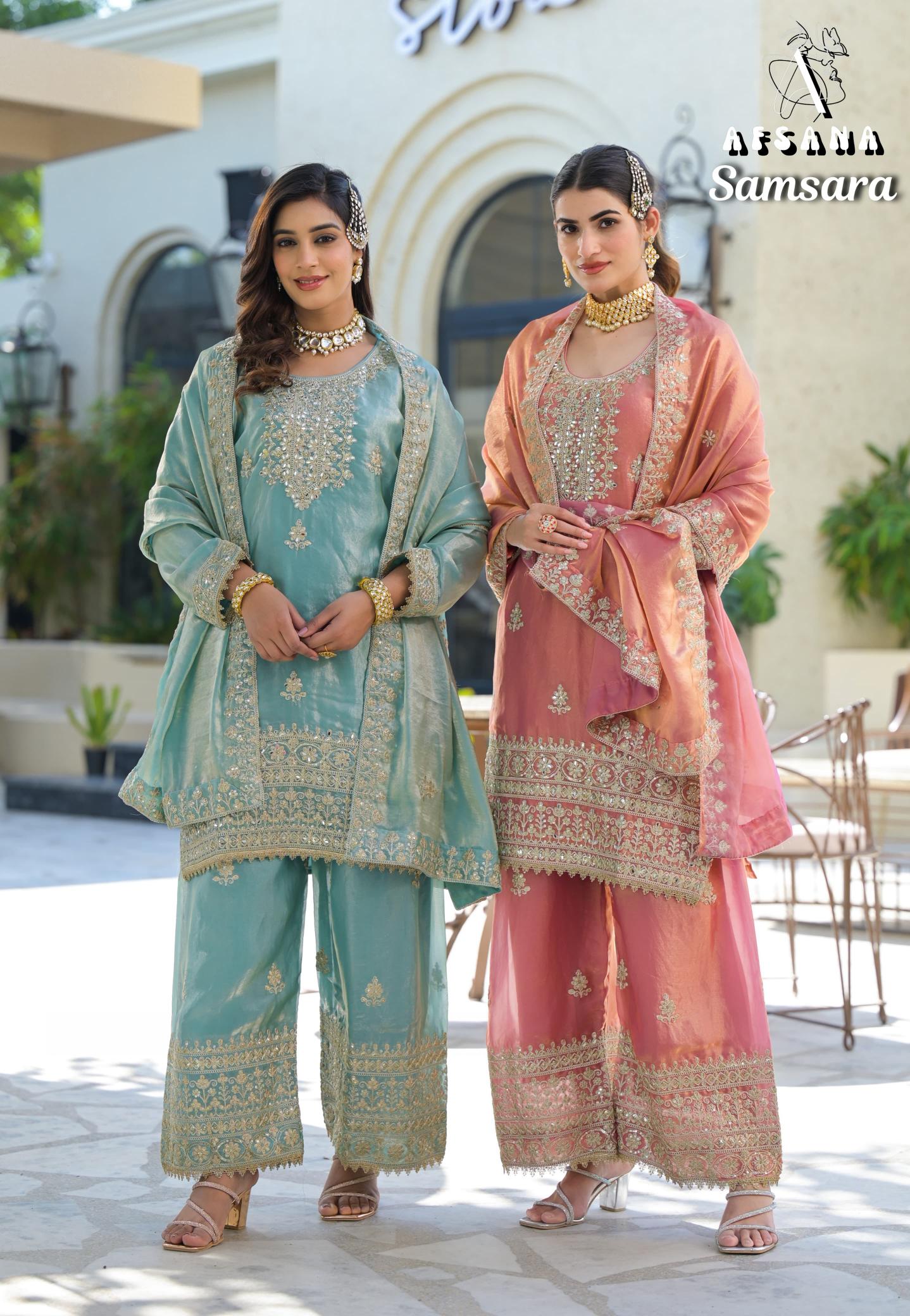 Afsana Samsara catalog original pakistani suits wholesaler in delhi