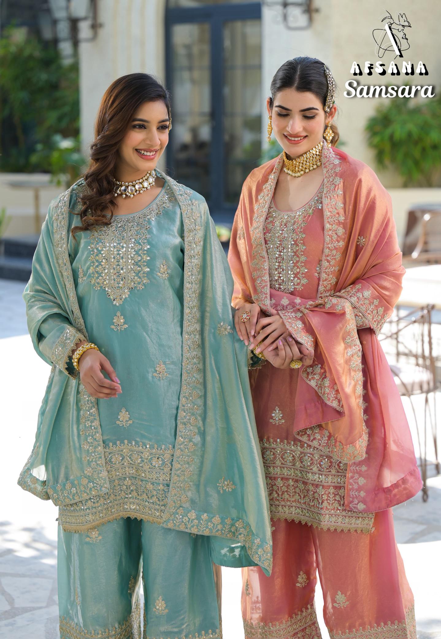 Afsana Samsara catalog original pakistani suits wholesaler in delhi