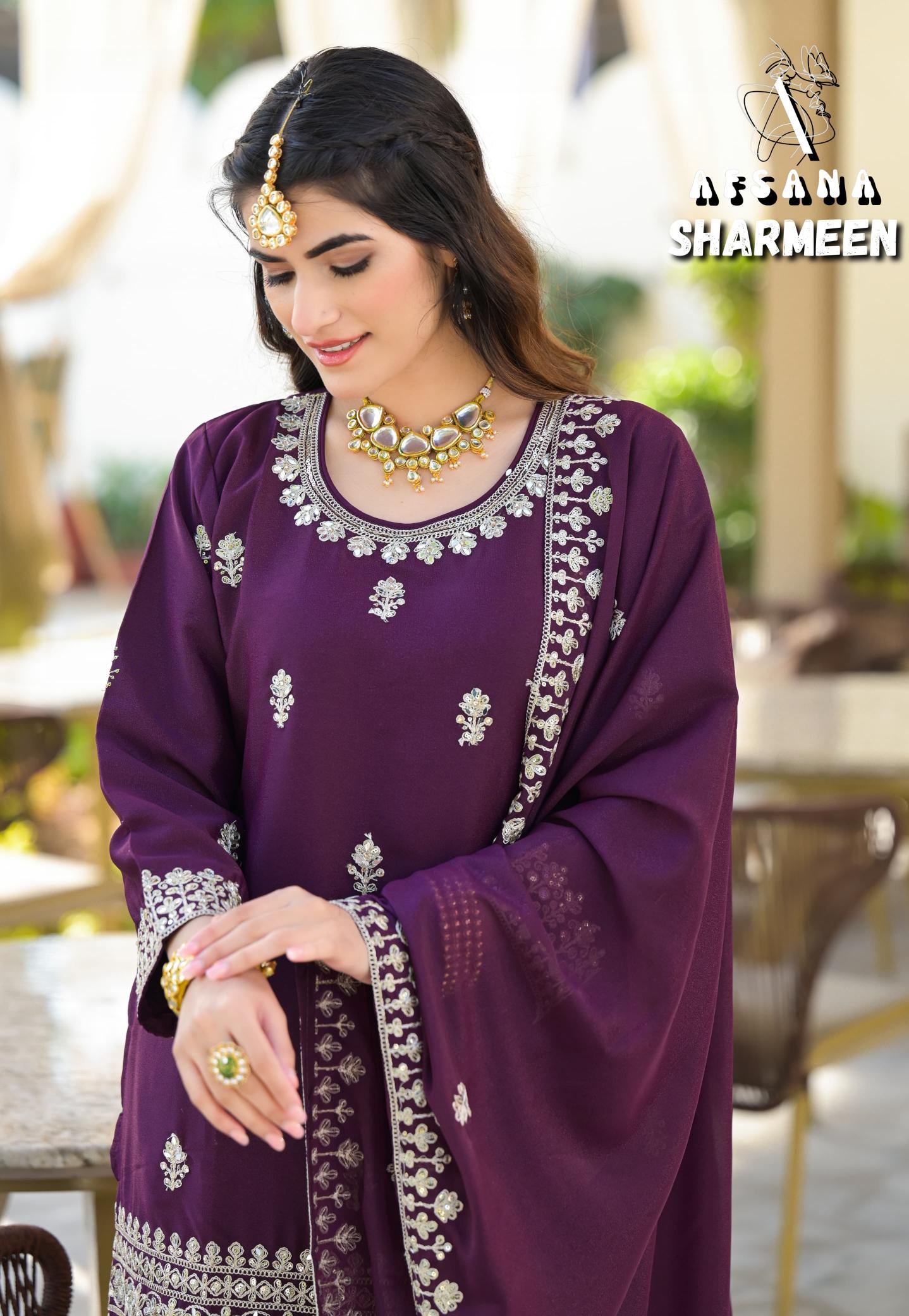 Afsana Sharmeen vol 2 catalog pakistani winter suits online india
