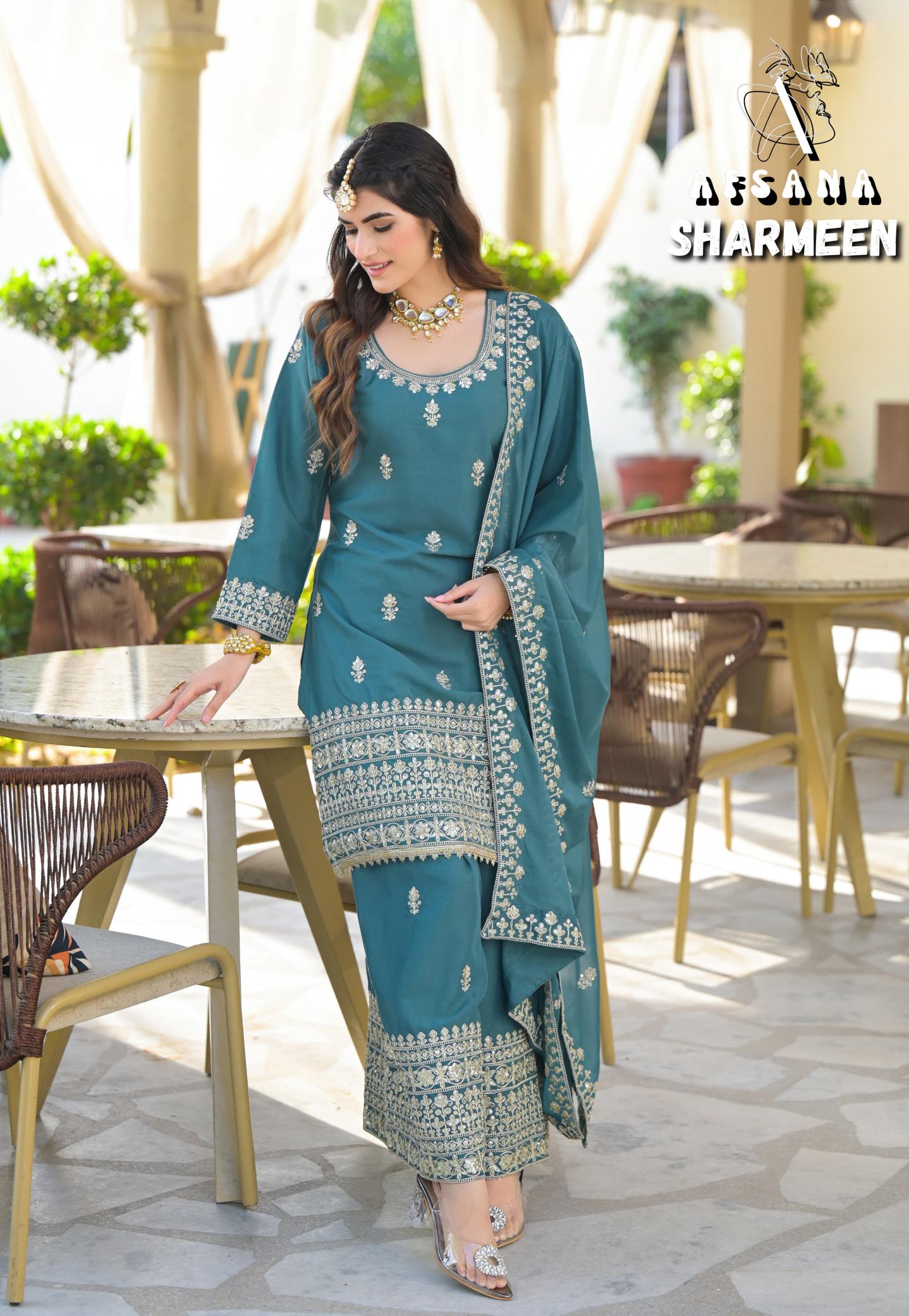 Afsana Sharmeen vol 2 catalog pakistani winter suits online india