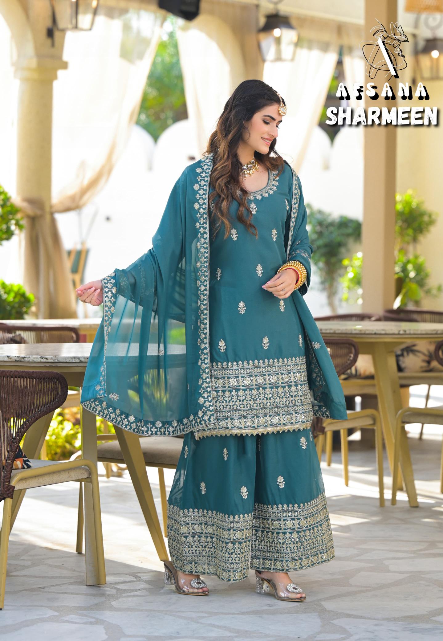 Afsana Sharmeen vol 2 catalog pakistani winter suits online india