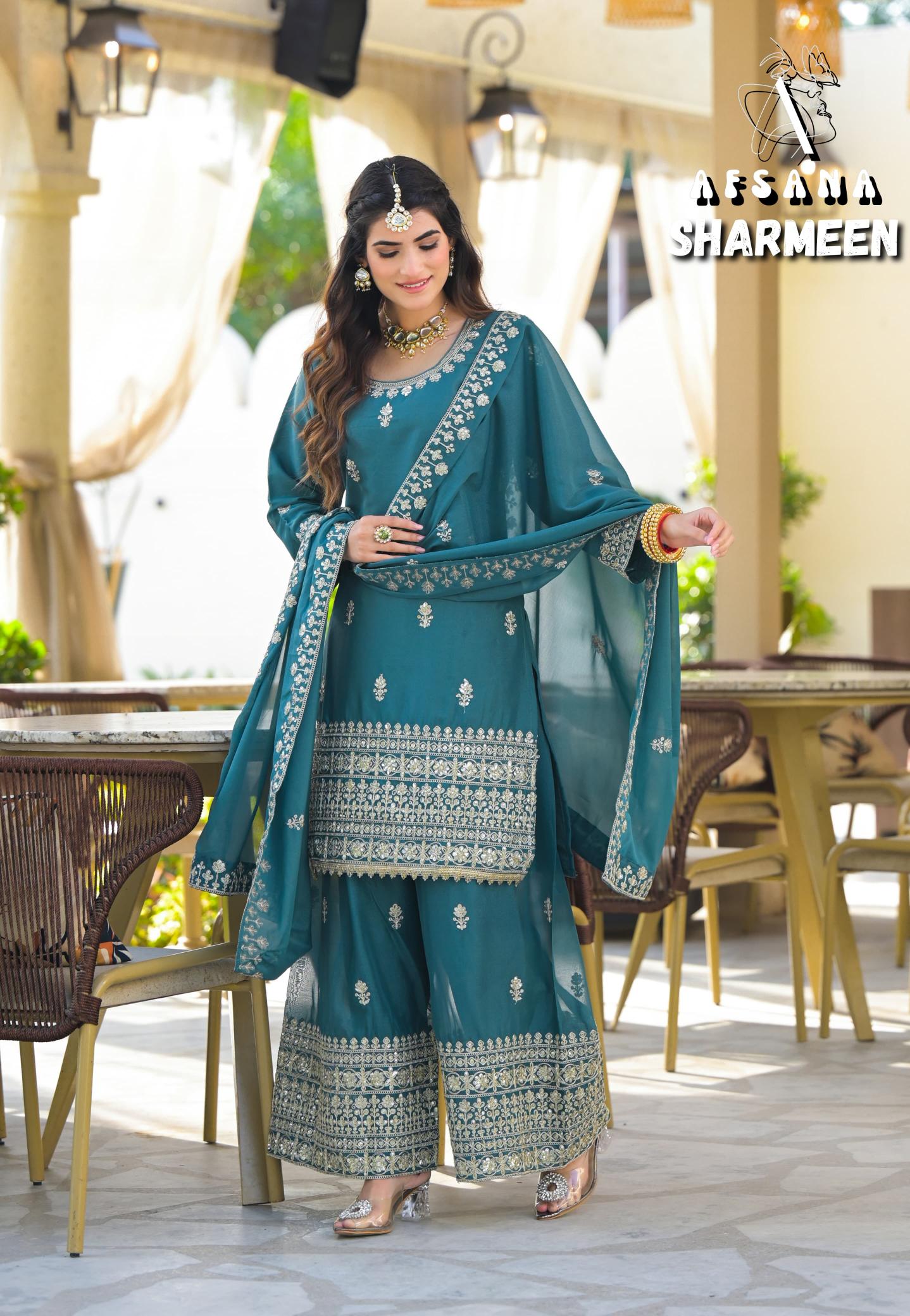 Afsana Sharmeen vol 2 catalog pakistani winter suits online india