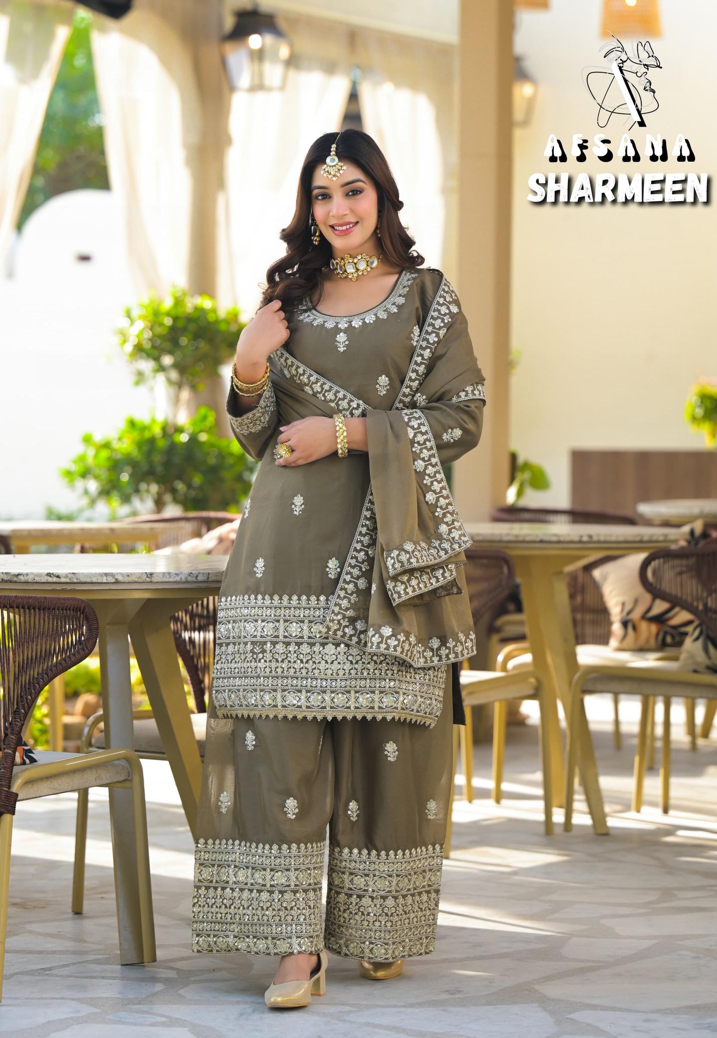 Afsana Sharmeen vol 2 catalog pakistani winter suits online india