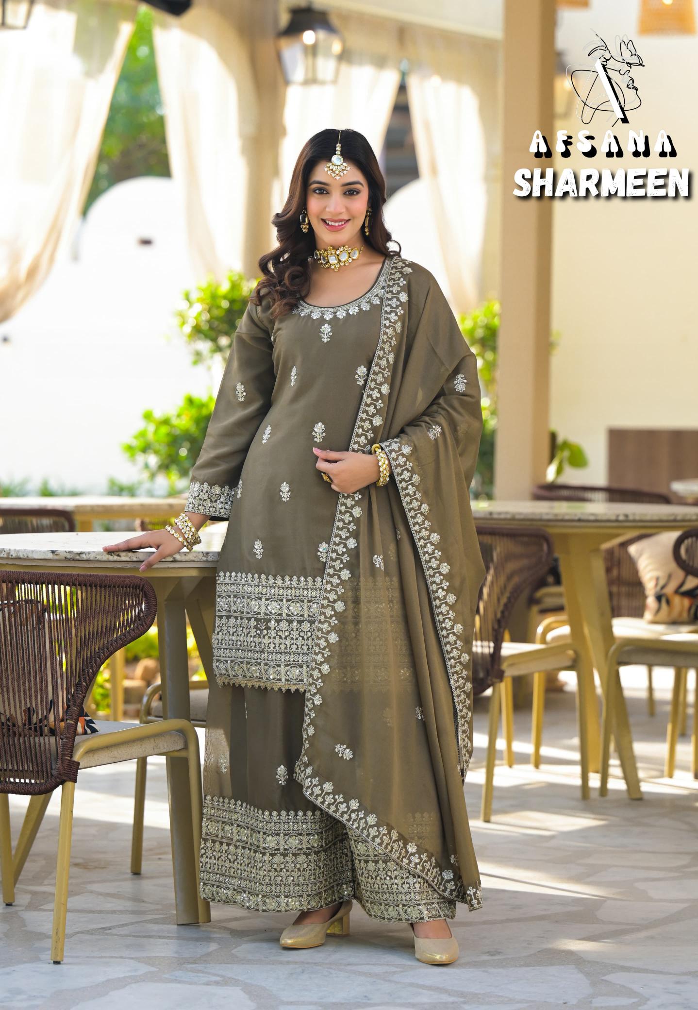 Afsana Sharmeen vol 2 catalog pakistani winter suits online india
