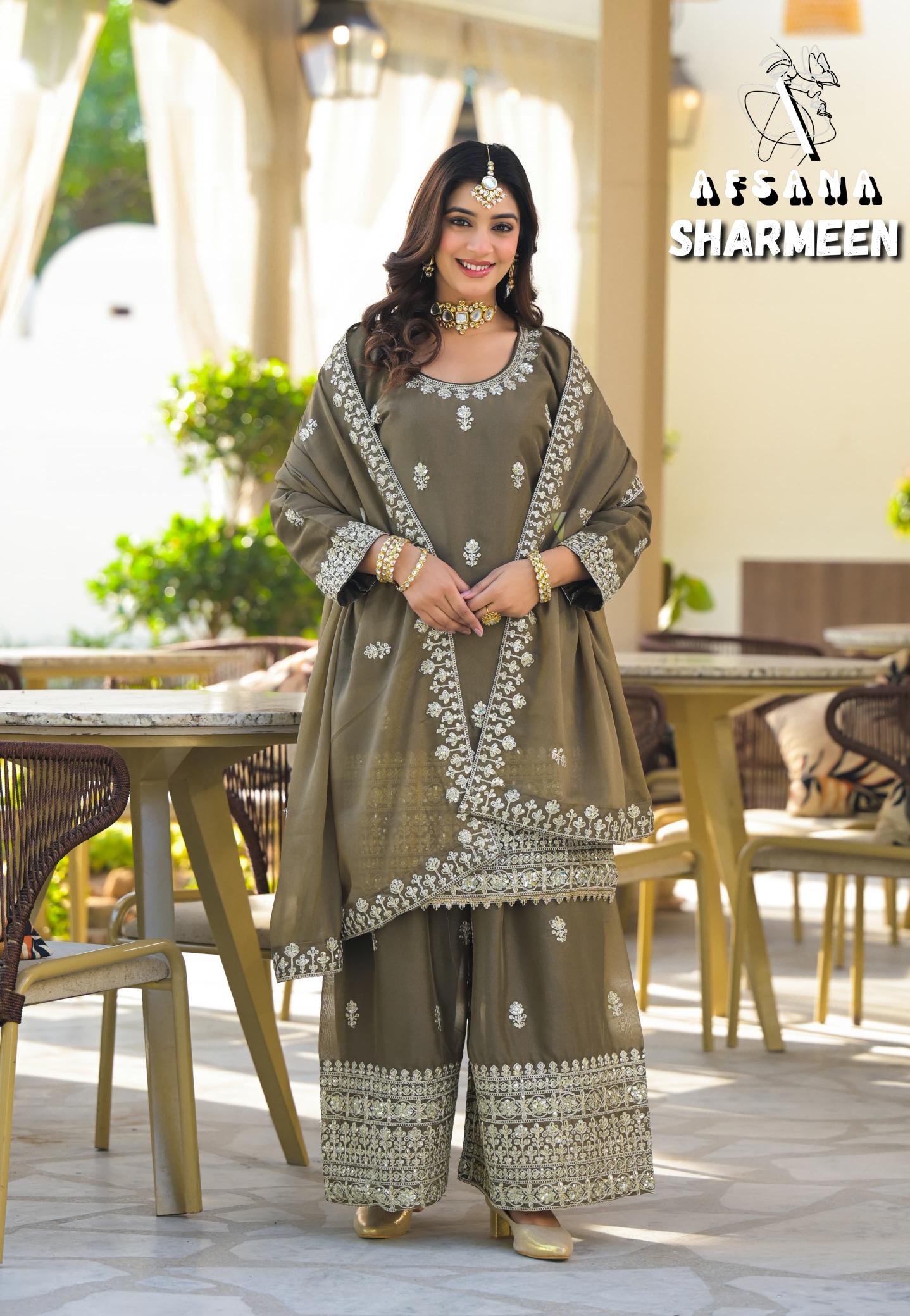 Afsana Sharmeen vol 2 catalog pakistani winter suits online india