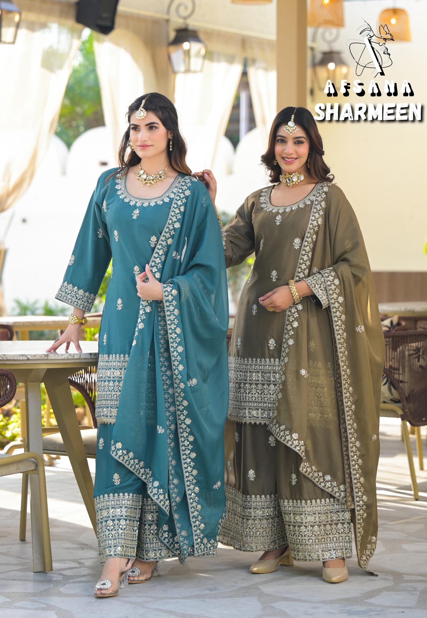 Afsana Sharmeen vol 2 catalog pakistani winter suits online india