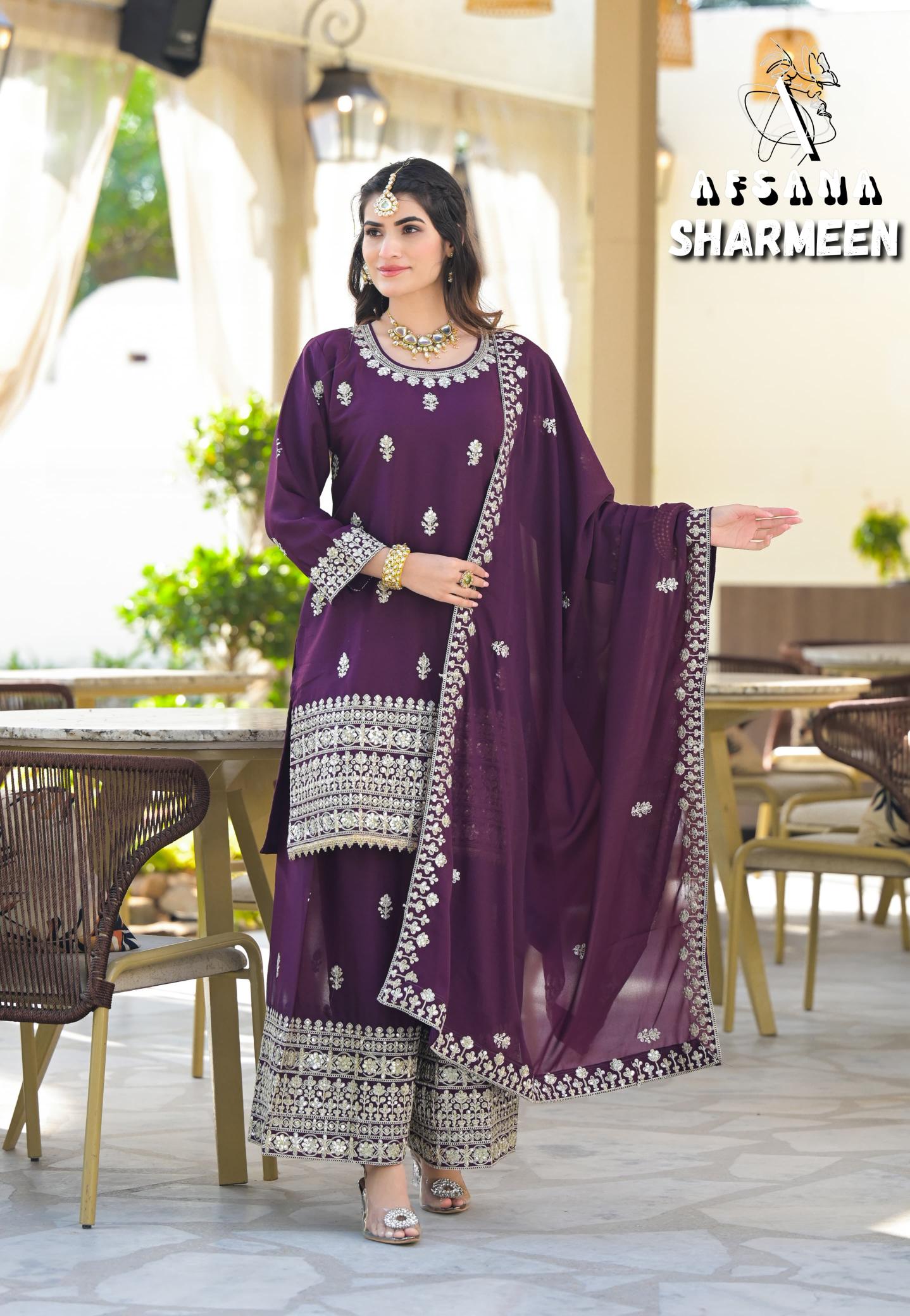 Afsana Sharmeen vol 2 catalog pakistani winter suits online india