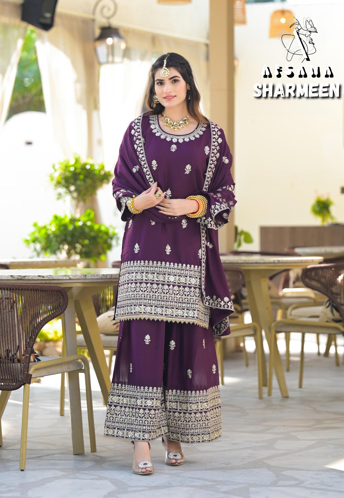 Afsana Sharmeen vol 2 catalog pakistani winter suits online india