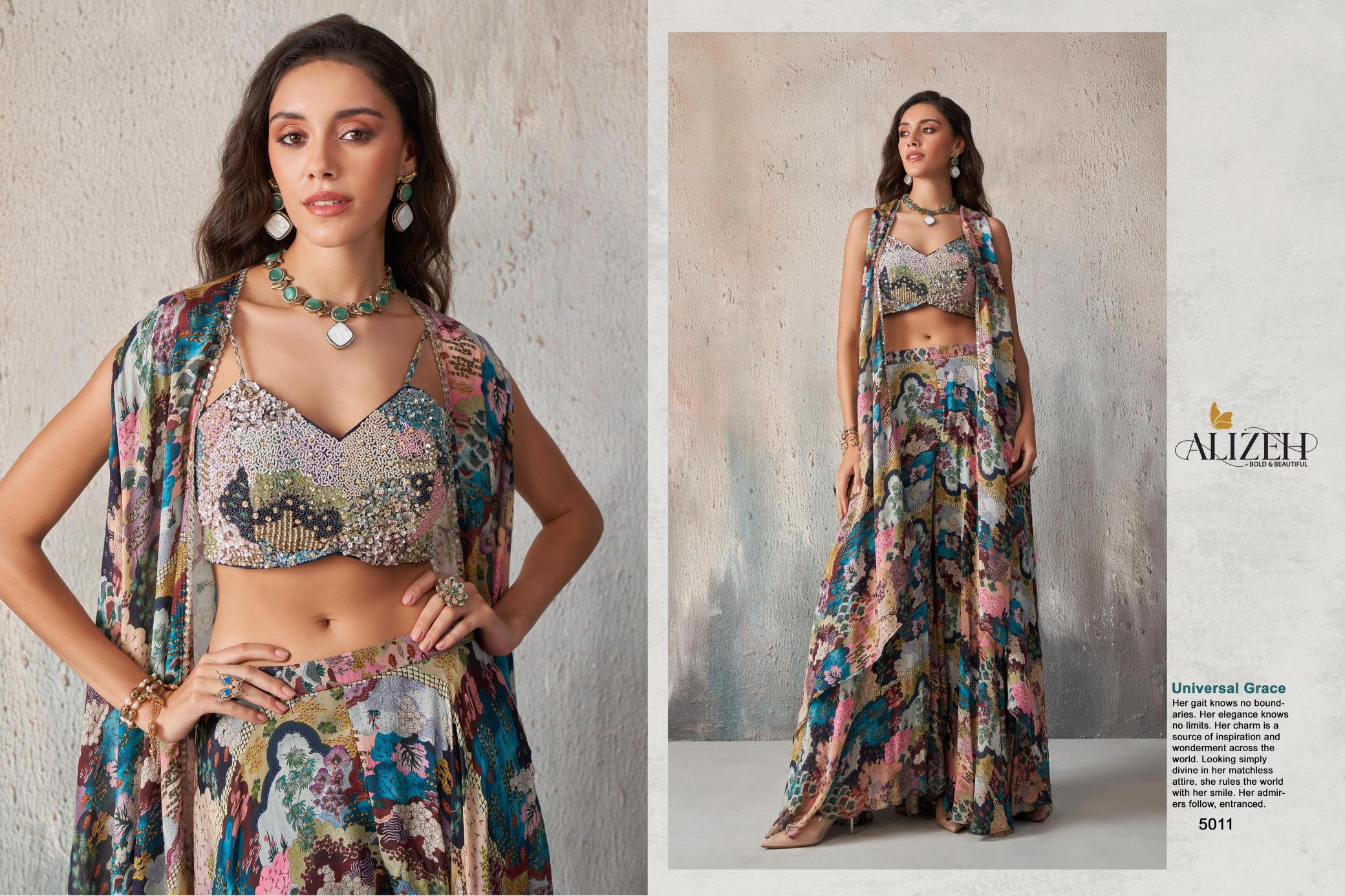 Alizeh Readymade 2 Catalog indo western dress wholesale surat