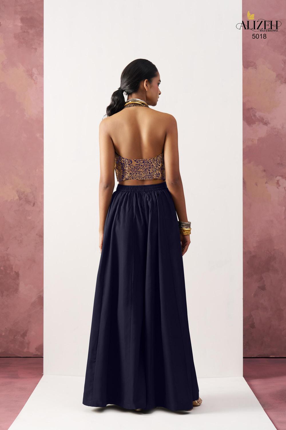 Alizeh Starlet catalog Jacquard Waistcost indo western in surat