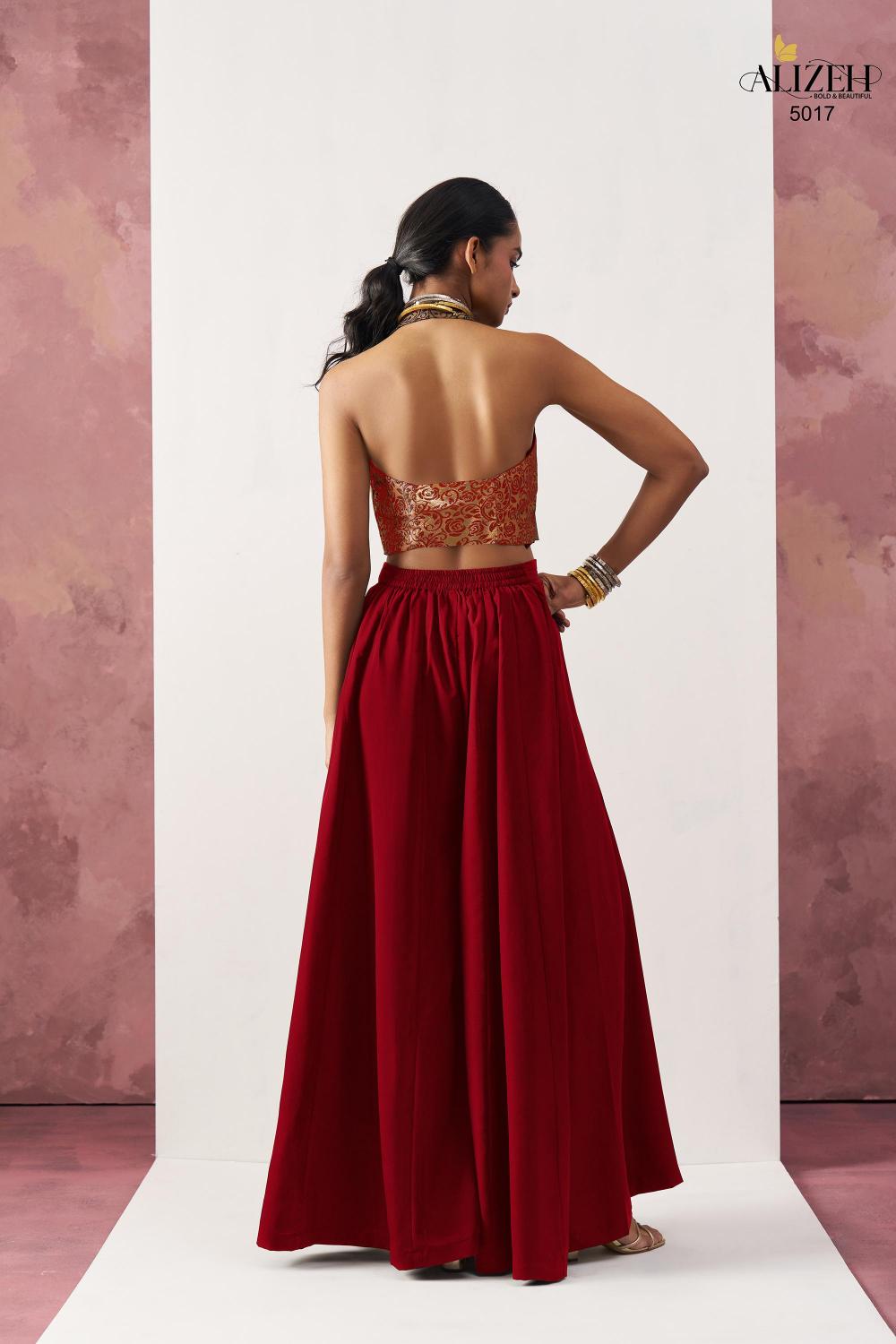Alizeh Starlet catalog Jacquard Waistcost indo western in surat