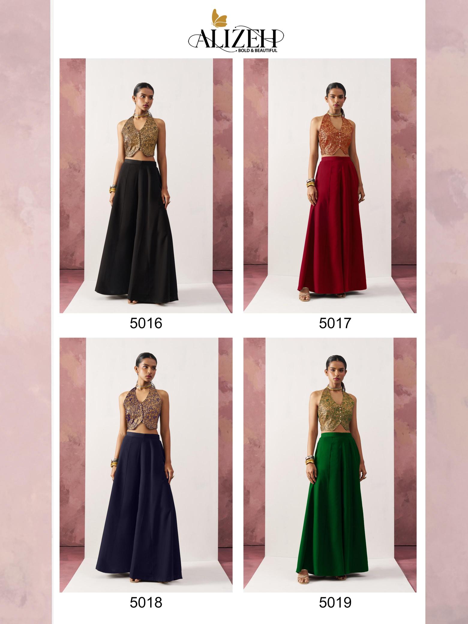 Alizeh Starlet catalog Jacquard Waistcost indo western in surat
