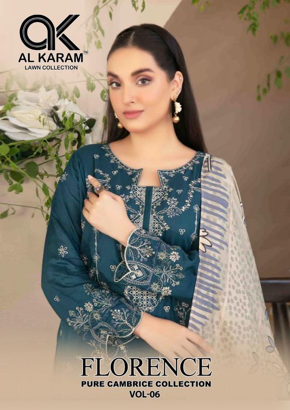 Alkaram Florence Vol-06 – Karachi Dress Material - Wholesale Catalog