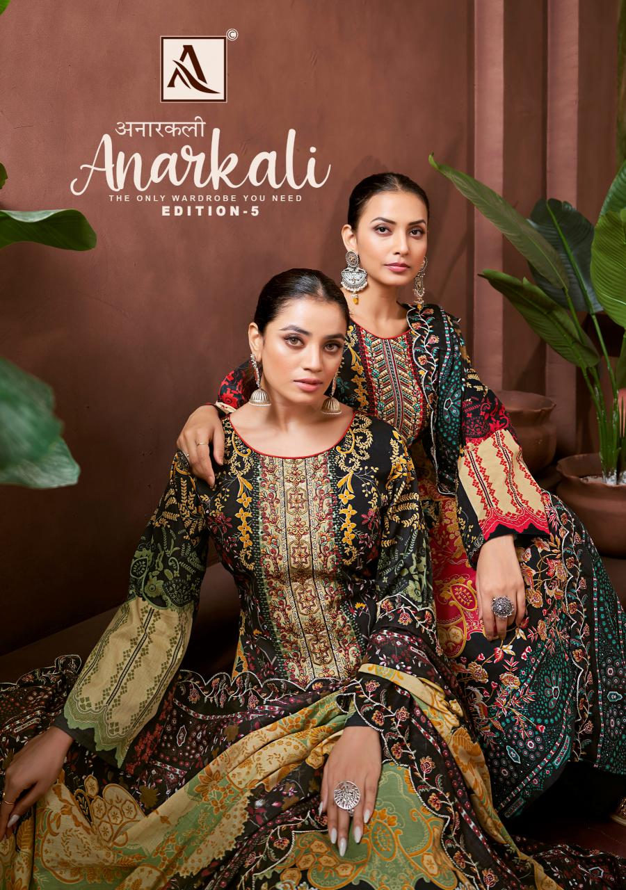 Alok Anarkali Vol 5 catalog wholesale pure cotton dress material