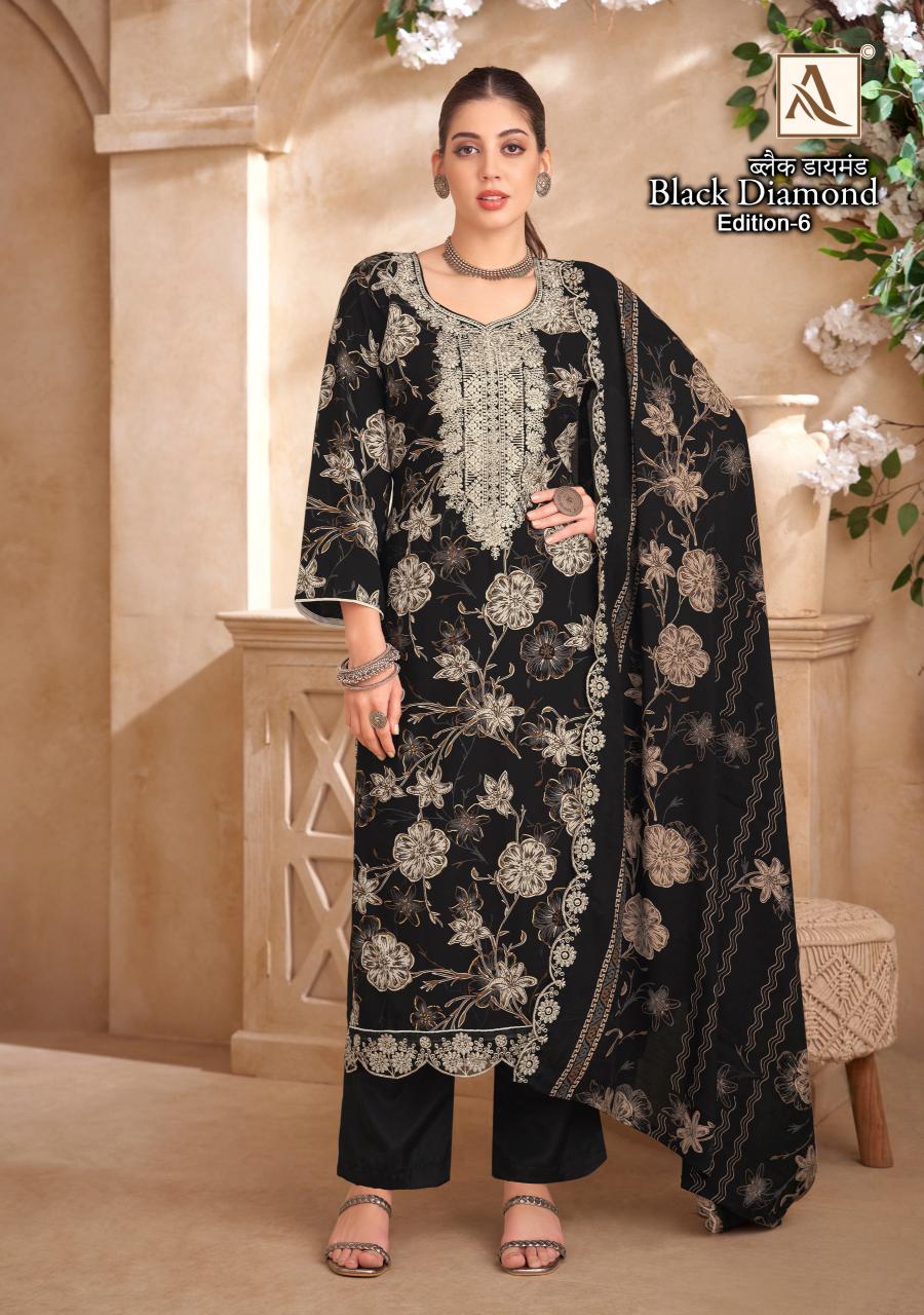 Alok Black Diamond Vol 6 Catalog wholesale dress material markets in nashik