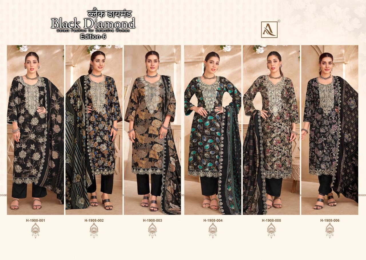 Alok Black Diamond Vol 6 Catalog wholesale dress material markets in nashik