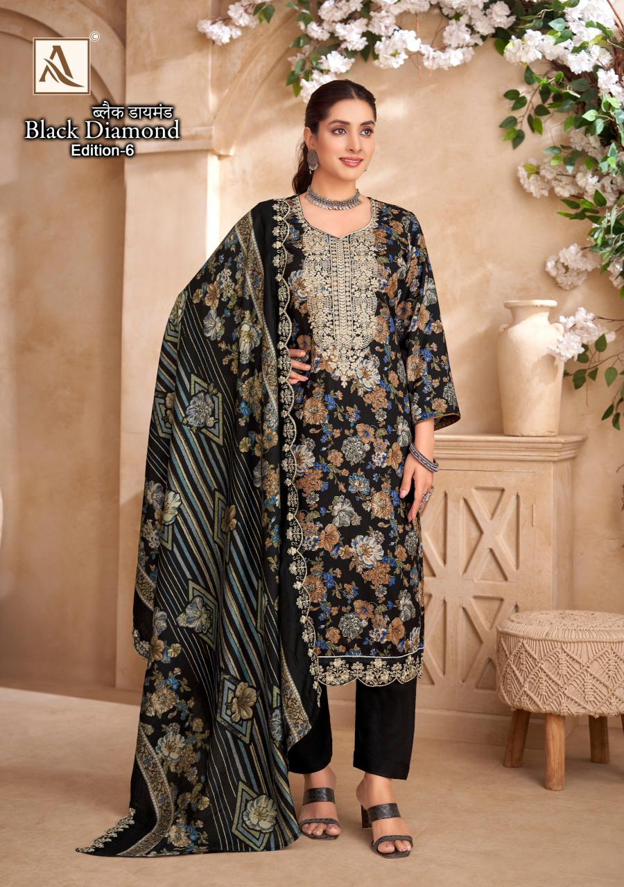 Alok Black Diamond Vol 6 Catalog wholesale dress material markets in nashik