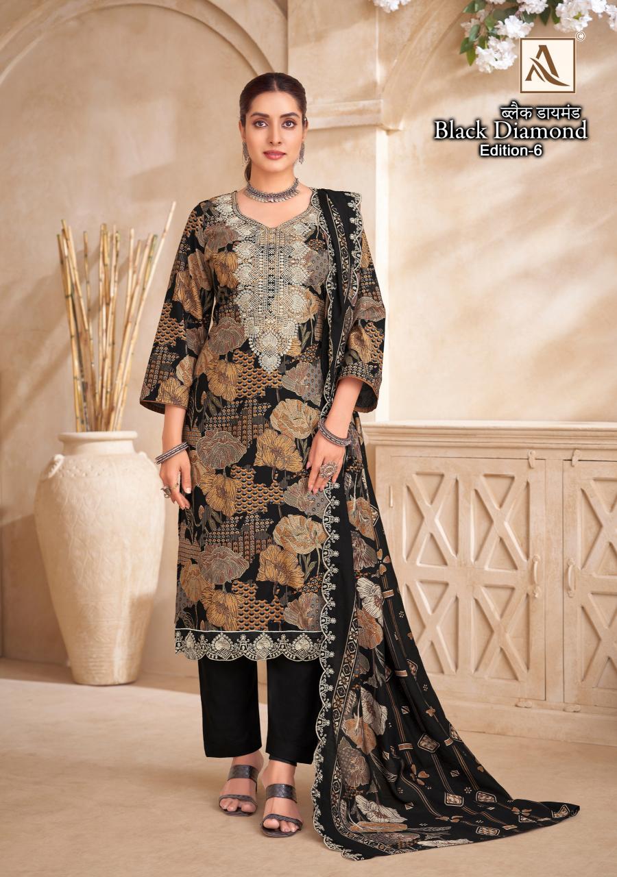 Alok Black Diamond Vol 6 Catalog wholesale dress material markets in nashik