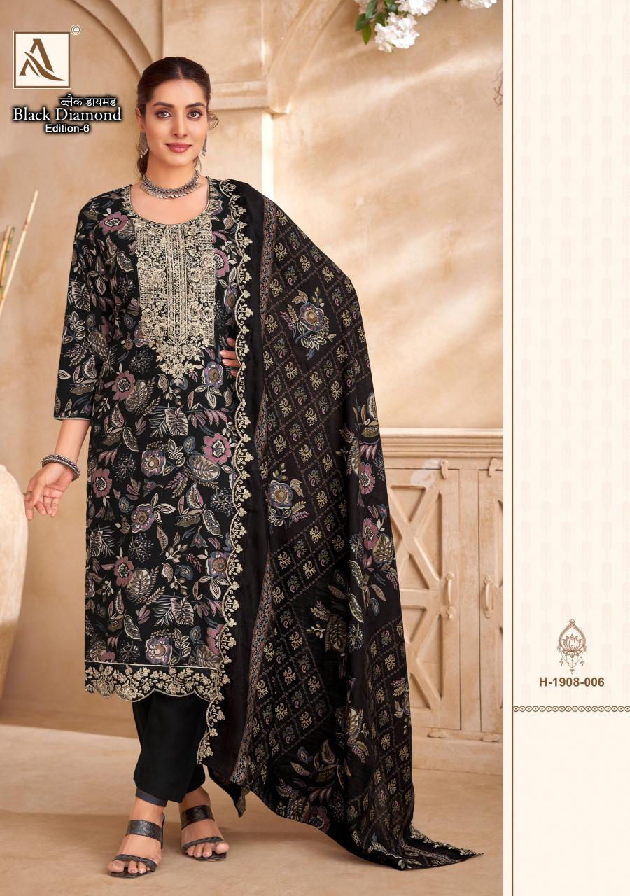Alok Black Diamond Vol 6 Catalog wholesale dress material markets in nashik