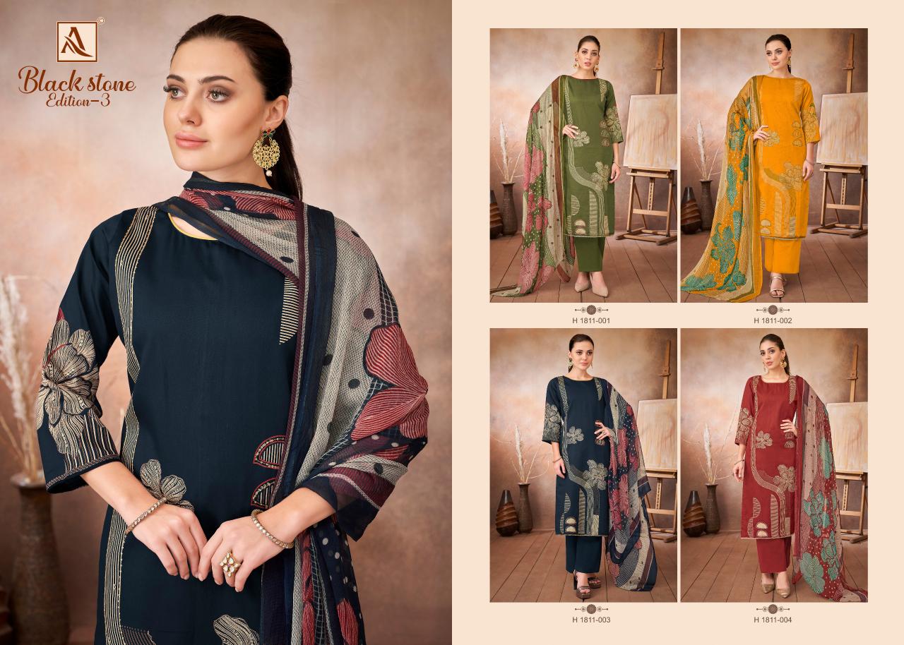 Alok Black Stone Vol 3 catalog wholesale dress material online shopping india