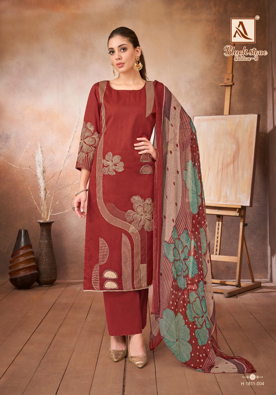 Alok Black Stone Vol 3 catalog wholesale dress material online shopping india