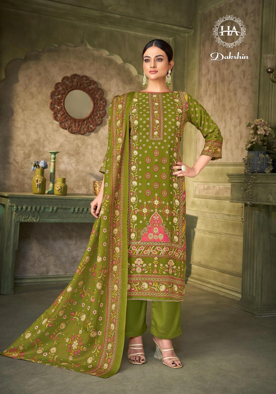 Alok Harshit Dakshin Catalog wholesale dress material market in jetpur