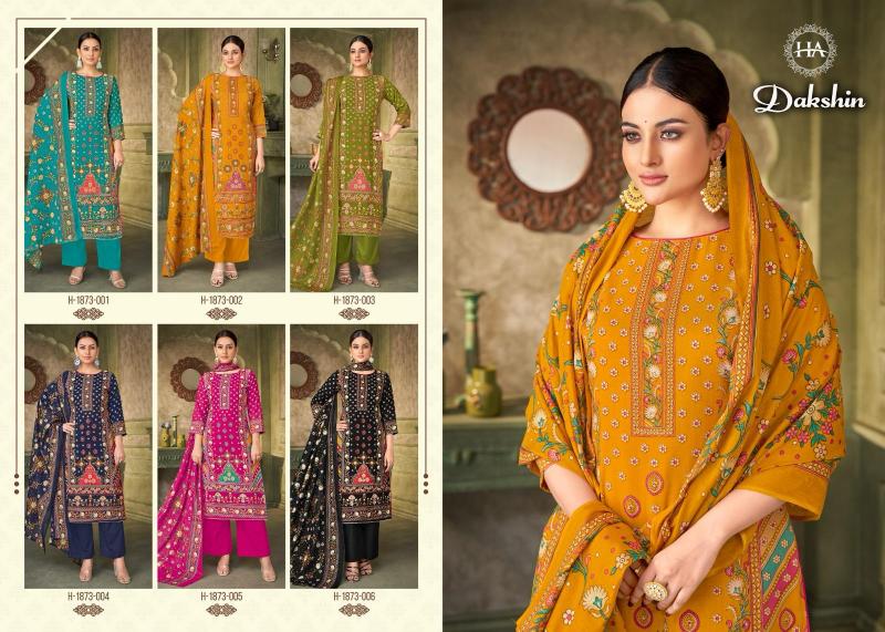 Alok Harshit Dakshin Catalog wholesale dress material market in jetpur