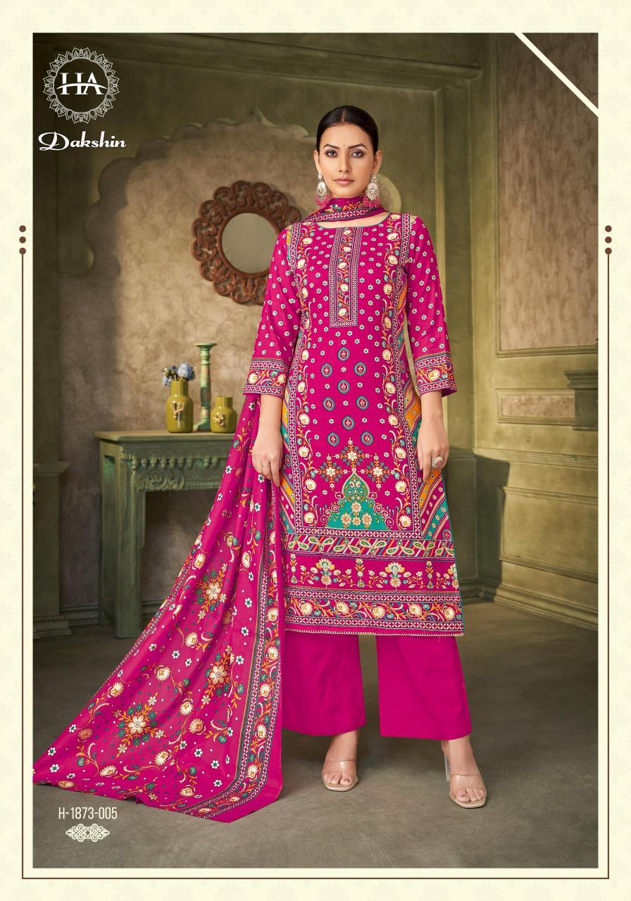 Alok Harshit Dakshin Catalog wholesale dress material market in jetpur