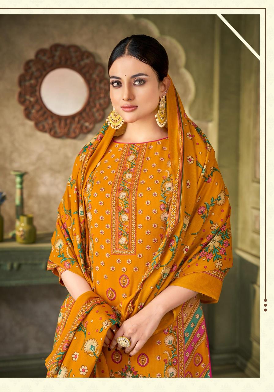 Alok Harshit Dakshin Catalog wholesale dress material market in jetpur