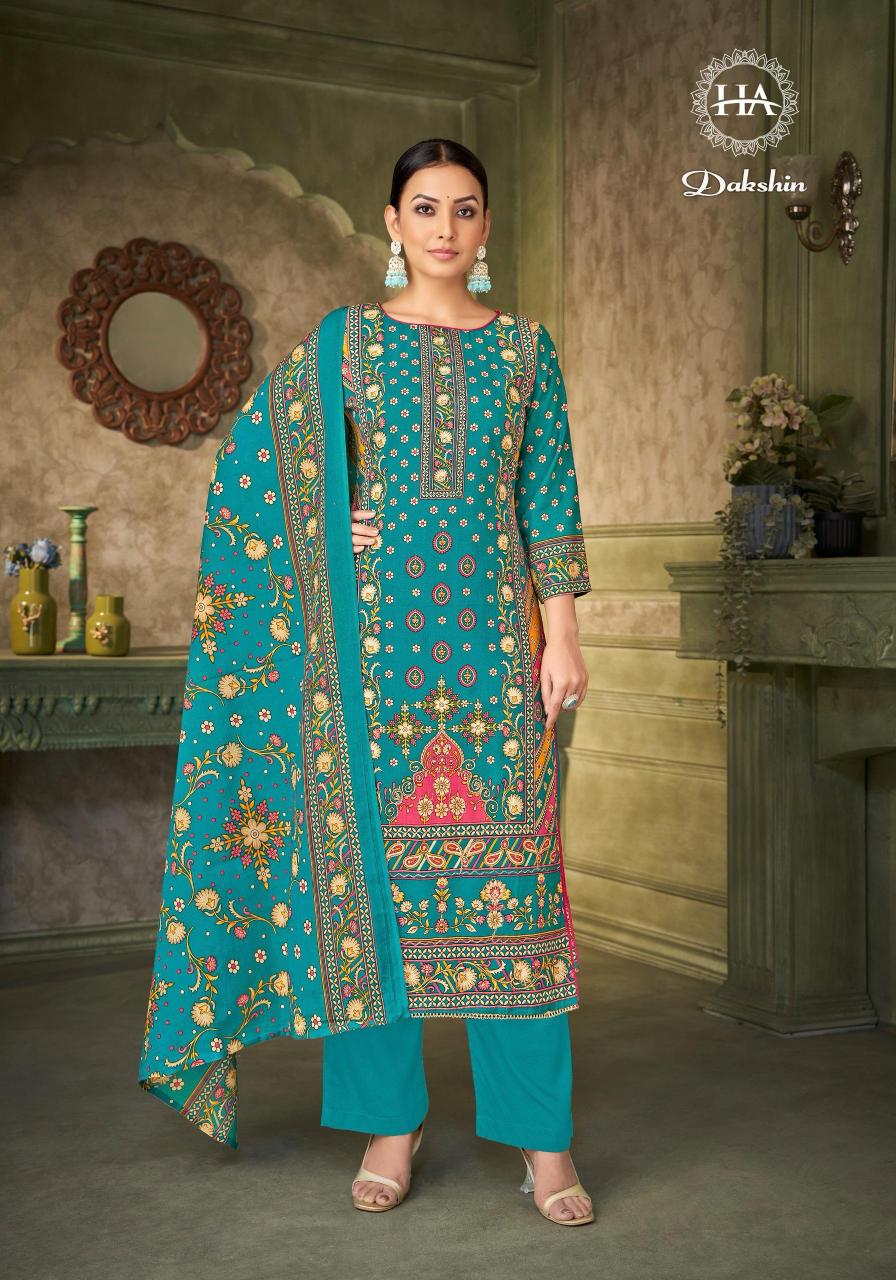 Alok Harshit Dakshin Catalog wholesale dress material market in jetpur