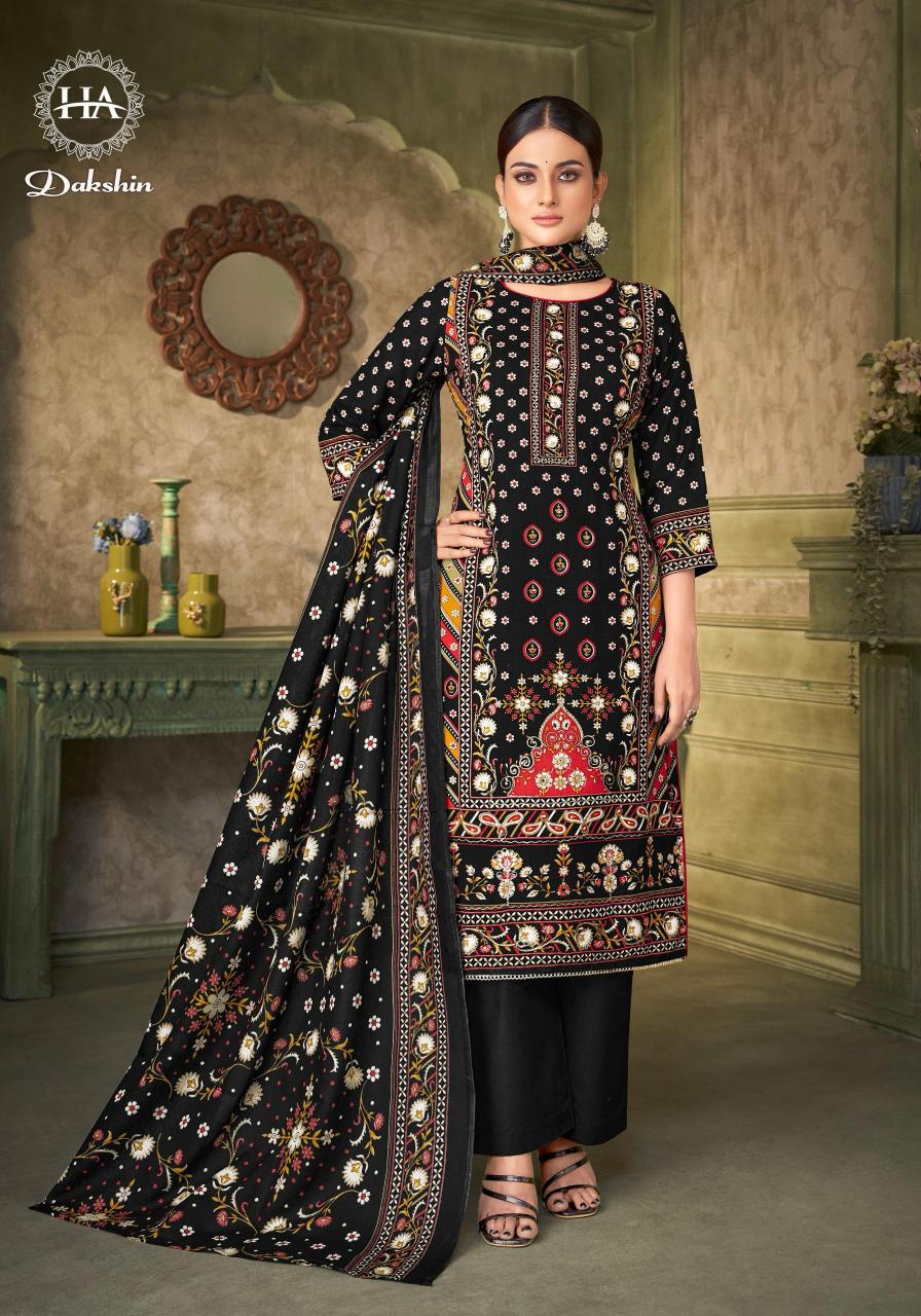 Alok Harshit Dakshin Catalog wholesale dress material market in jetpur