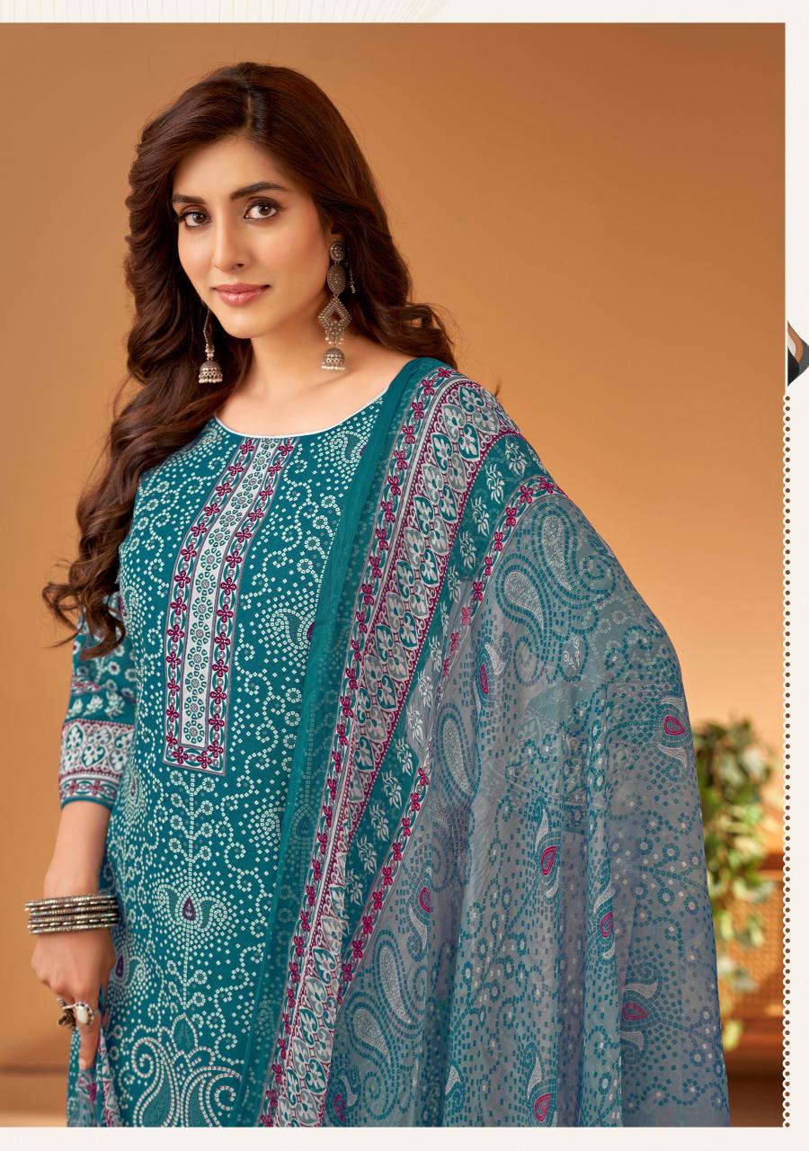 Alok Harshit Rang Barse Catalog heavy indian work dress material wholesale catalogue